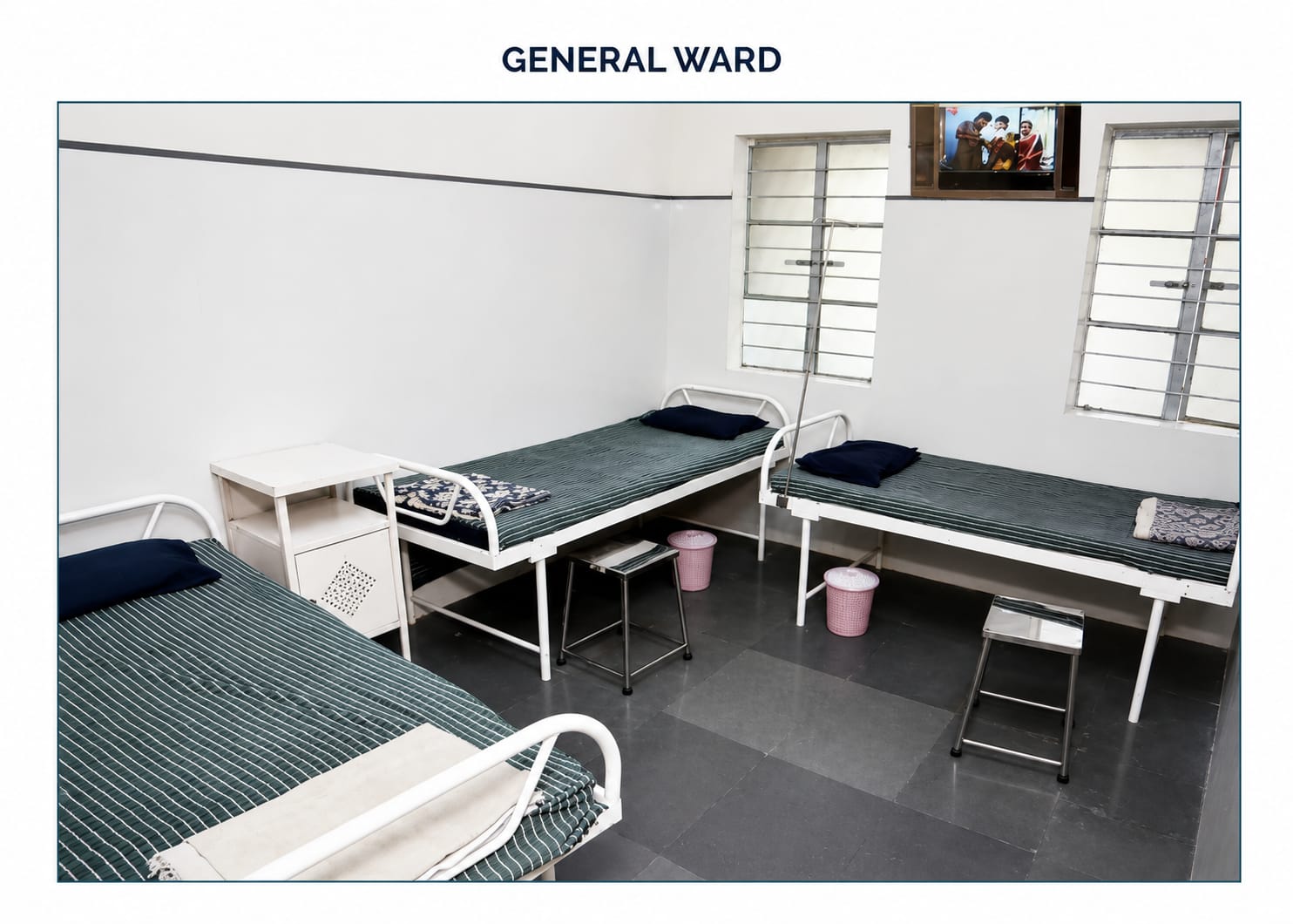 General Ward at Our ENT Hospital — Dr. Harkut ENT Nursing Home, Solapur